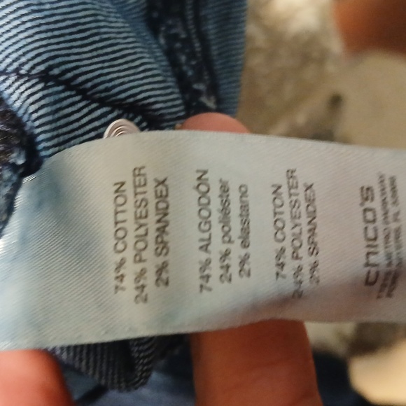 Chico's Dark Blue Ankle Jeans 1.5 US SIZE 10 OR MEDIUM - Picture 9 of 11